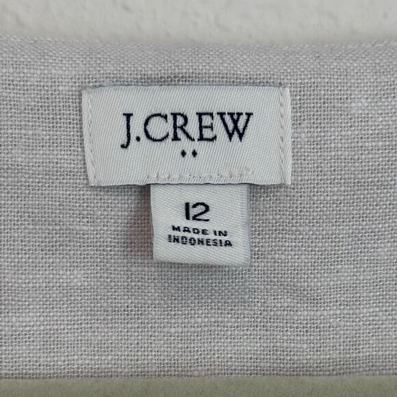J. Crew Factory Squareneck Linen-blend Vest Top, Size 12 - Picture 4 of 8